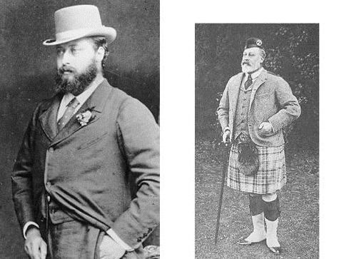 西装定制,爱德华七世在当时的新潮装扮